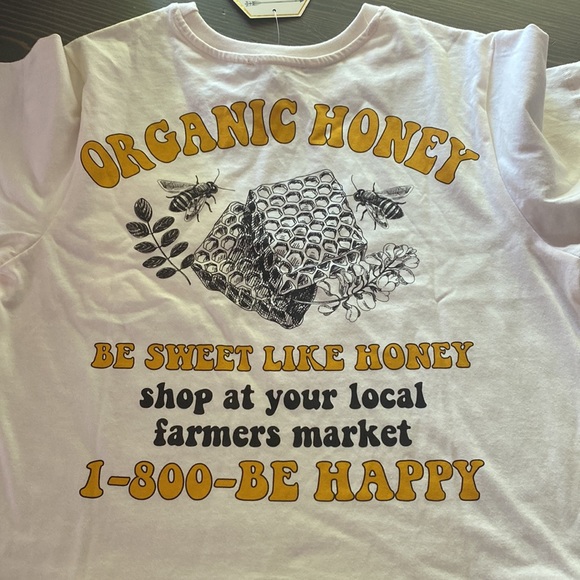 NWT “Good Vibes Only” crop top size S - Picture 2 of 4